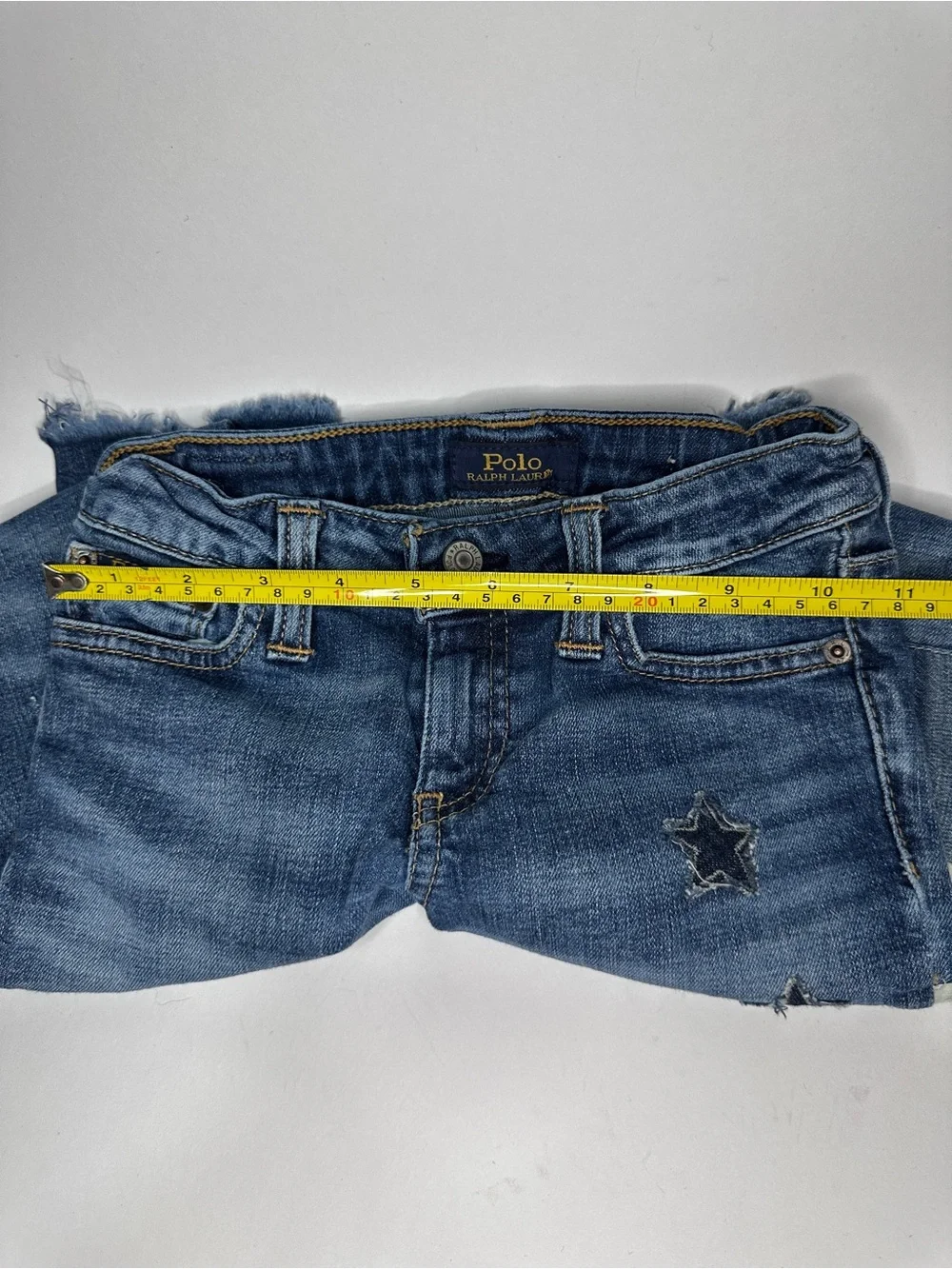 Polo Ralph Lauren Kids Distressed Patchwork Set Jacket Jeans size 6